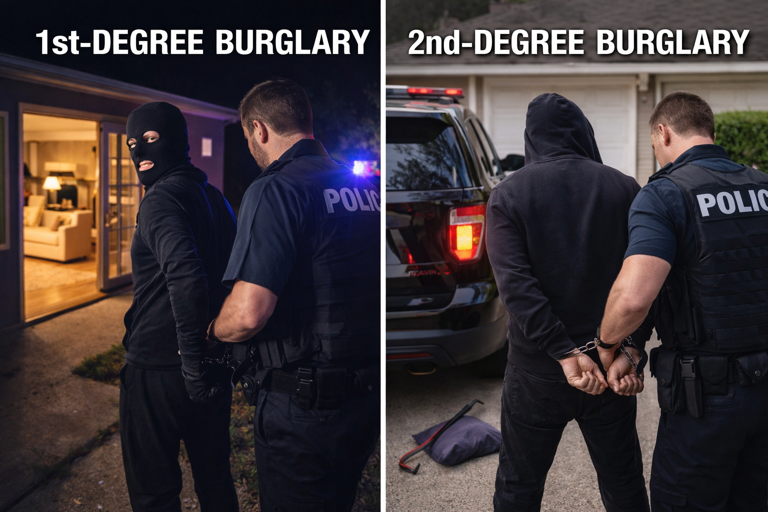 1st-Degree vs 2nd-Degree Burglary Legal Differences Explained