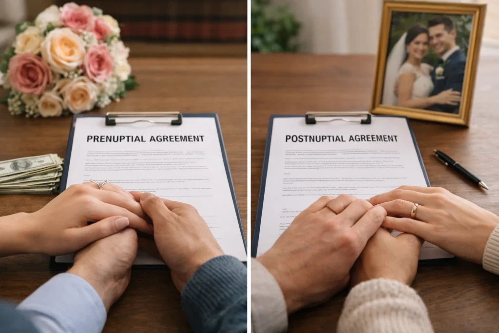 Prenuptial Agreements vs. Postnuptial Agreements Key Differences and When to Use Each