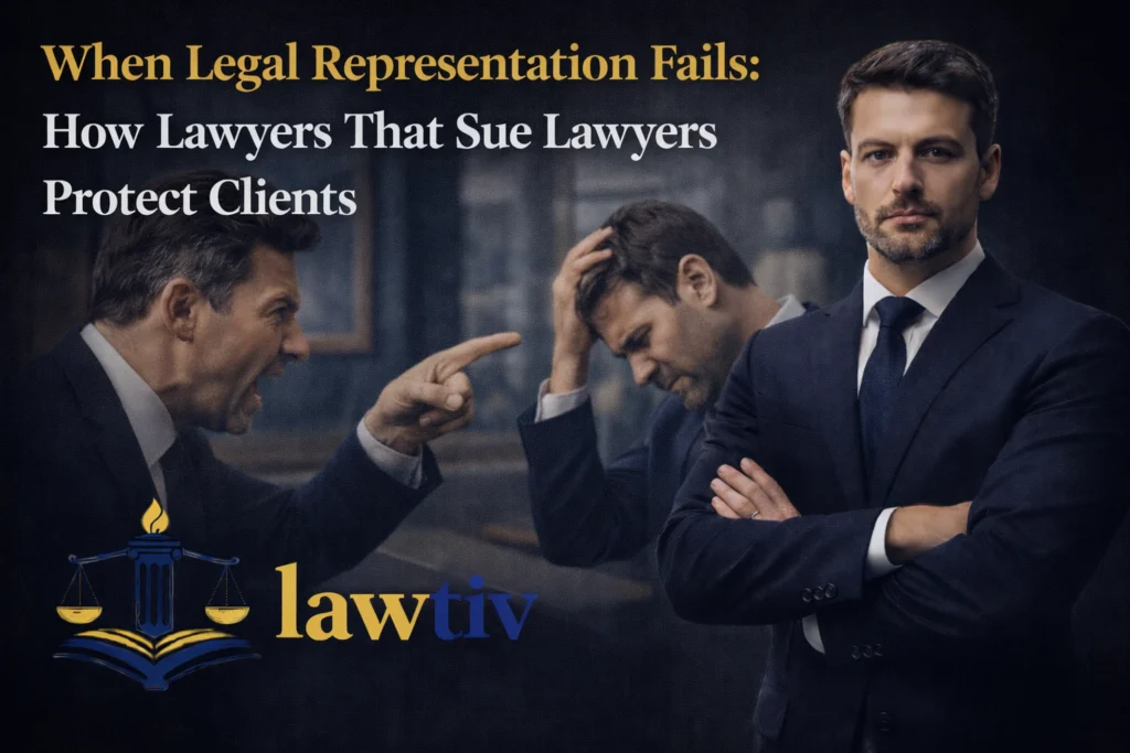When Legal Representation Fails How Lawyers That Sue Lawyers Protect Clients