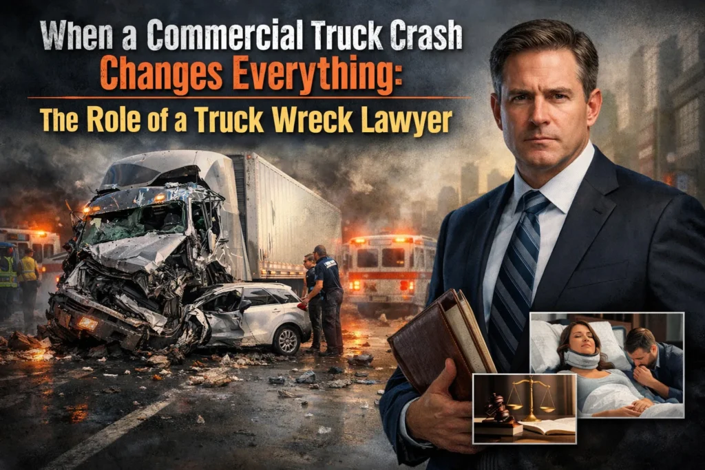 When a Commercial Truck Crash Changes Everything: The Role of a Truck Wreck Lawyer